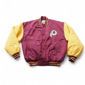 Competitor VTG 90s Washington Redskins Commanders Bomber Jacket Men's L